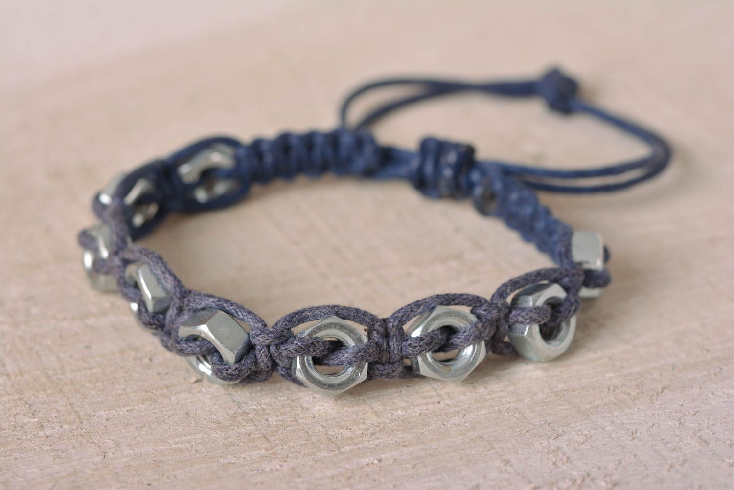Stylish handmade wrist bracelet woven cord bracelet accessories for girls photo 1