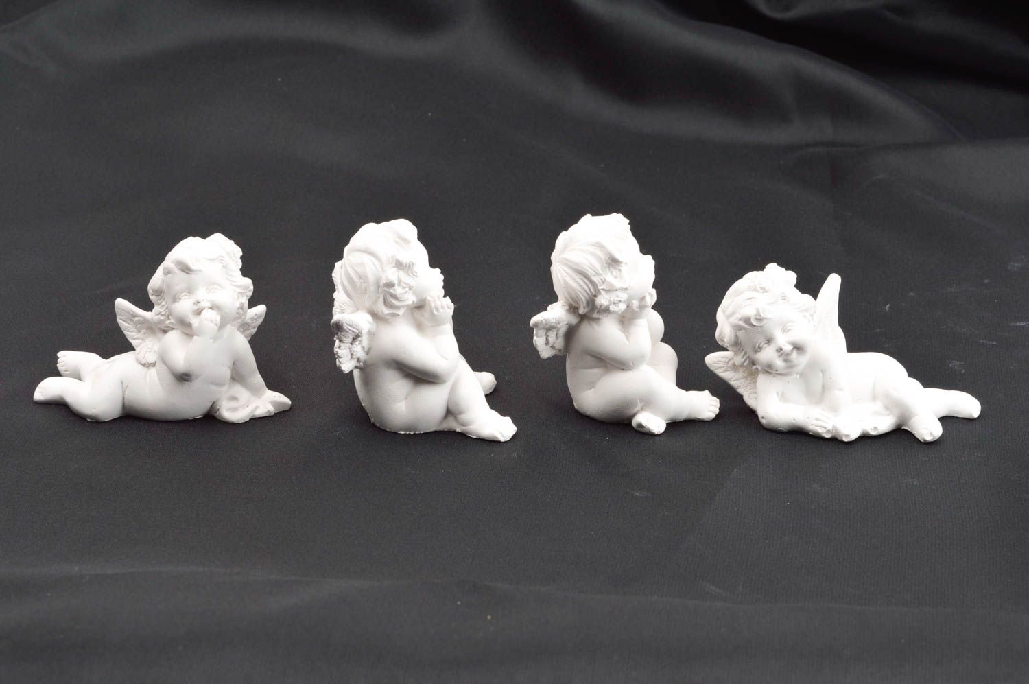 Handmade cute designer figurines 4 stylish statuettes blanks for decoupage photo 3
