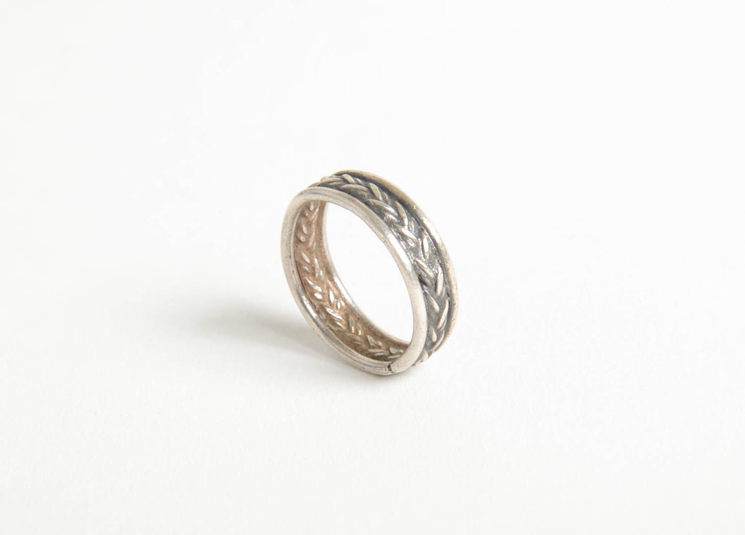 Кольцо ручной работы перстень женский металлическое украшение перстень фото 3