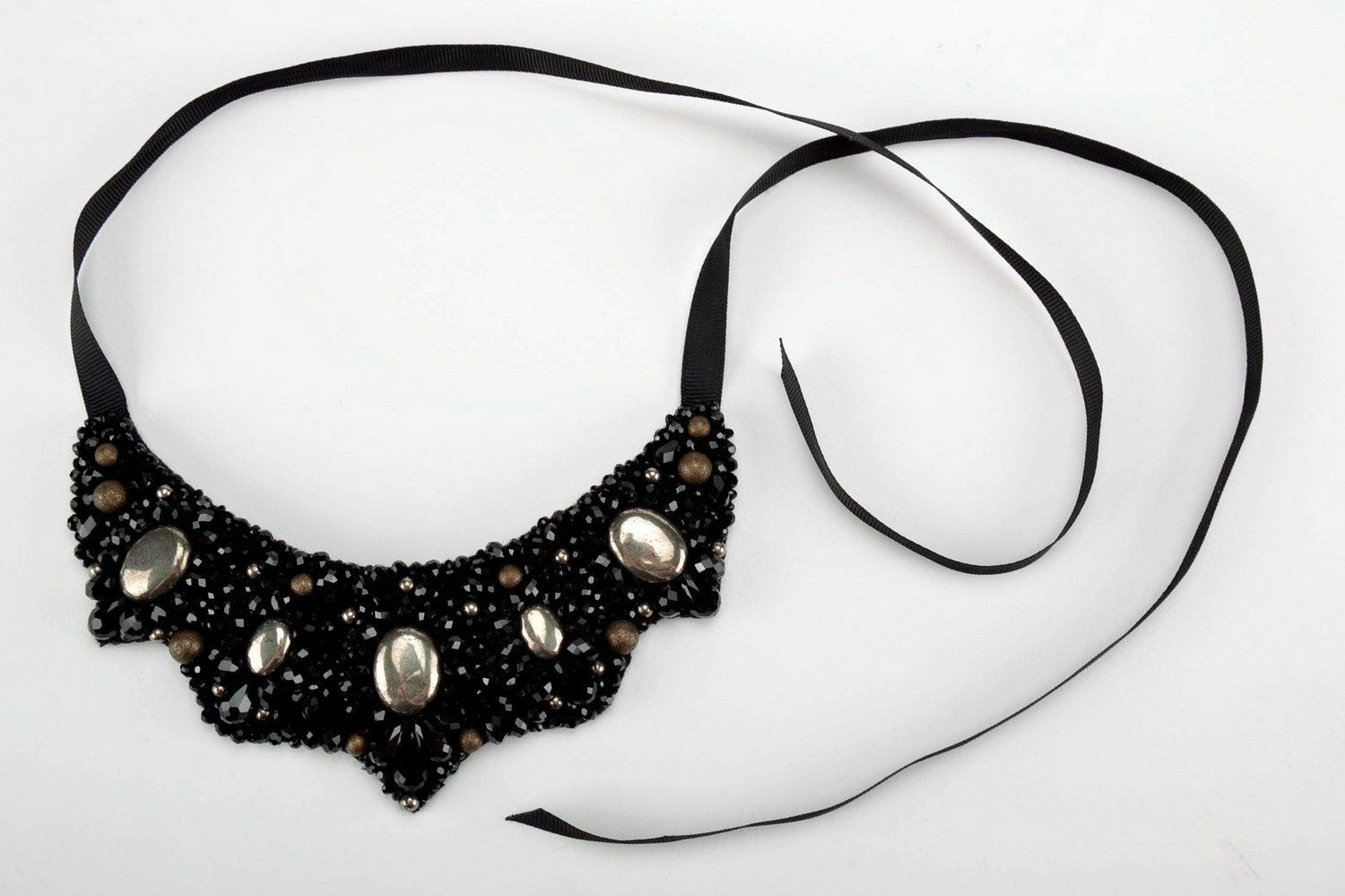 Designer's necklace with Czech crystals photo 2