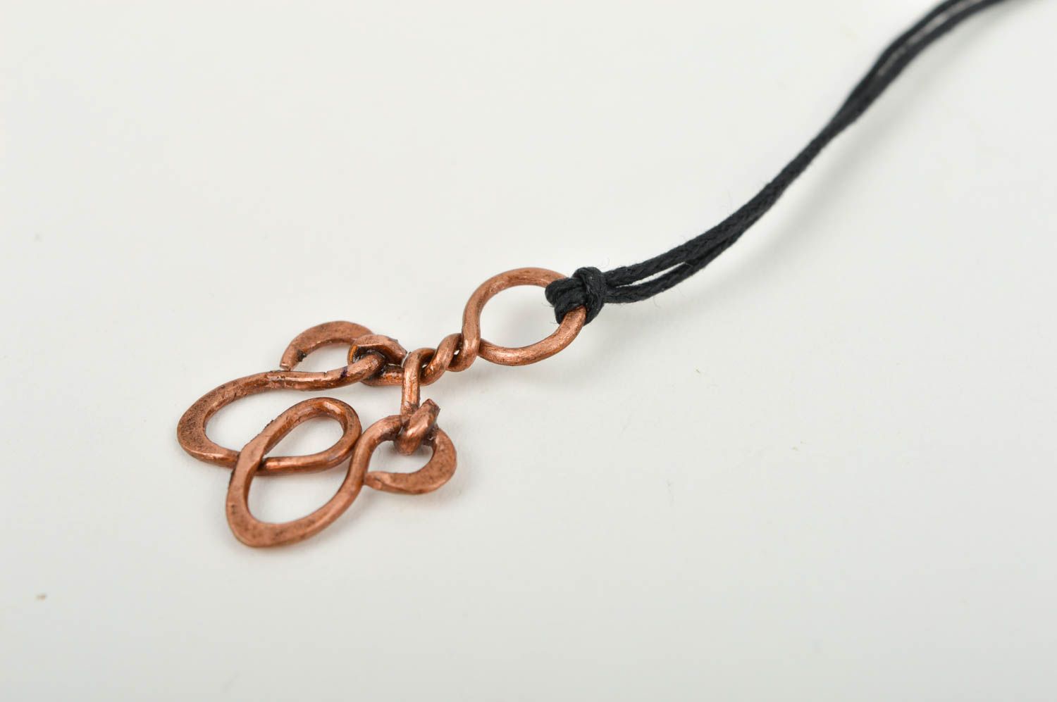 Handmade metal accessory openwork designer pendant stylish copper pendant photo 4
