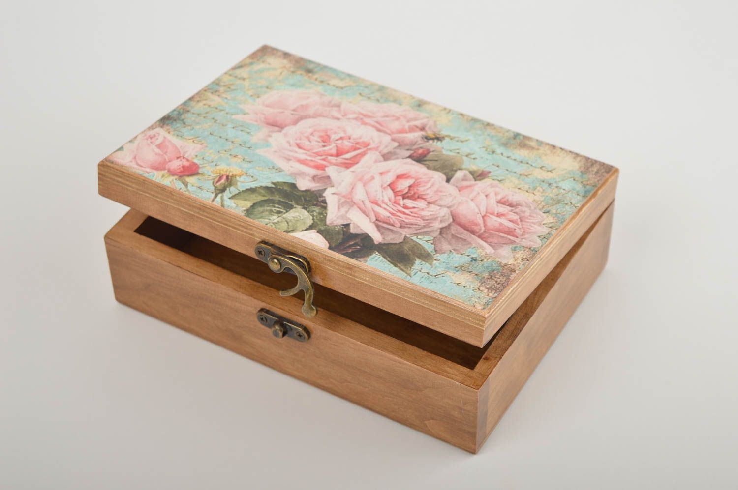 Handmade jewelry box wooden jewelry gift boxes gifts for women home decor photo 2