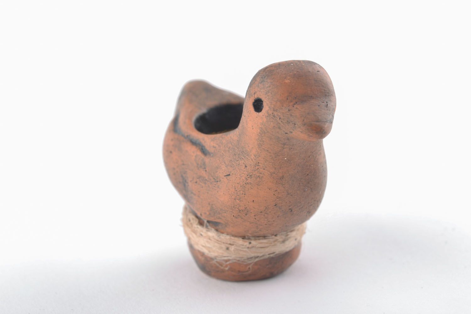 Foyer pour narguilé en céramique brun en forme de canard écologique fait main photo 3
