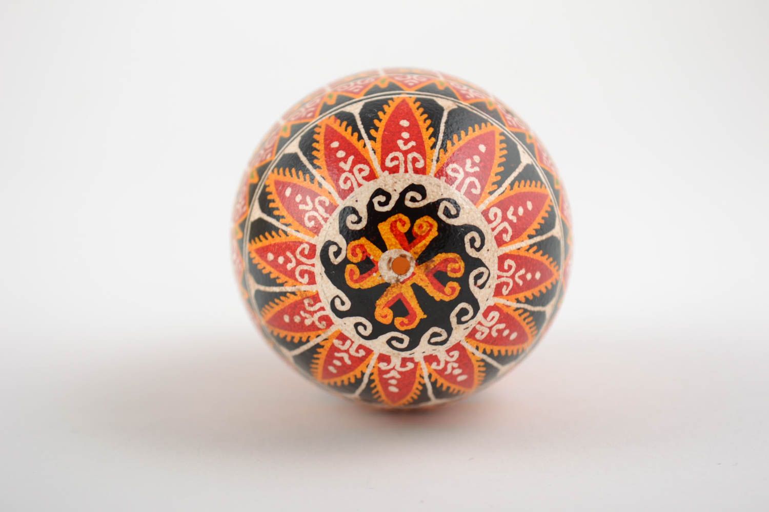 Easter egg painted with acrylics goose pysanka handmade present for friend photo 5