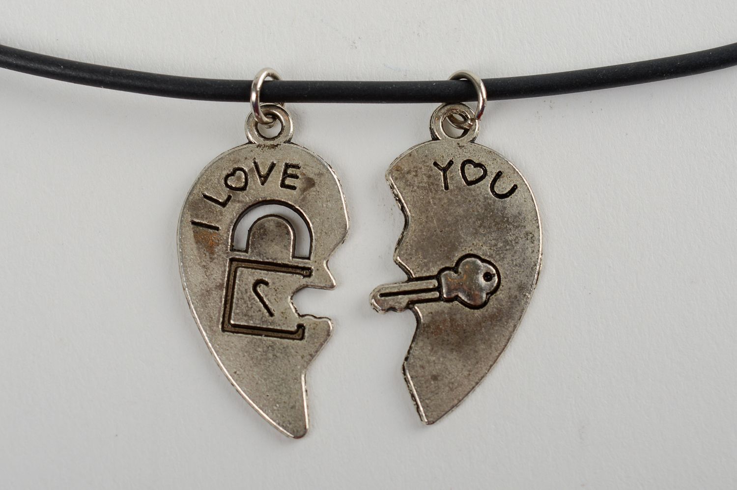 Fashion jewelry handmade pendant metal pendant heart with a cord women gift photo 3