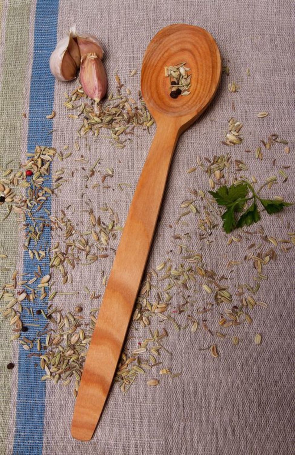 Wooden table spoon photo 1