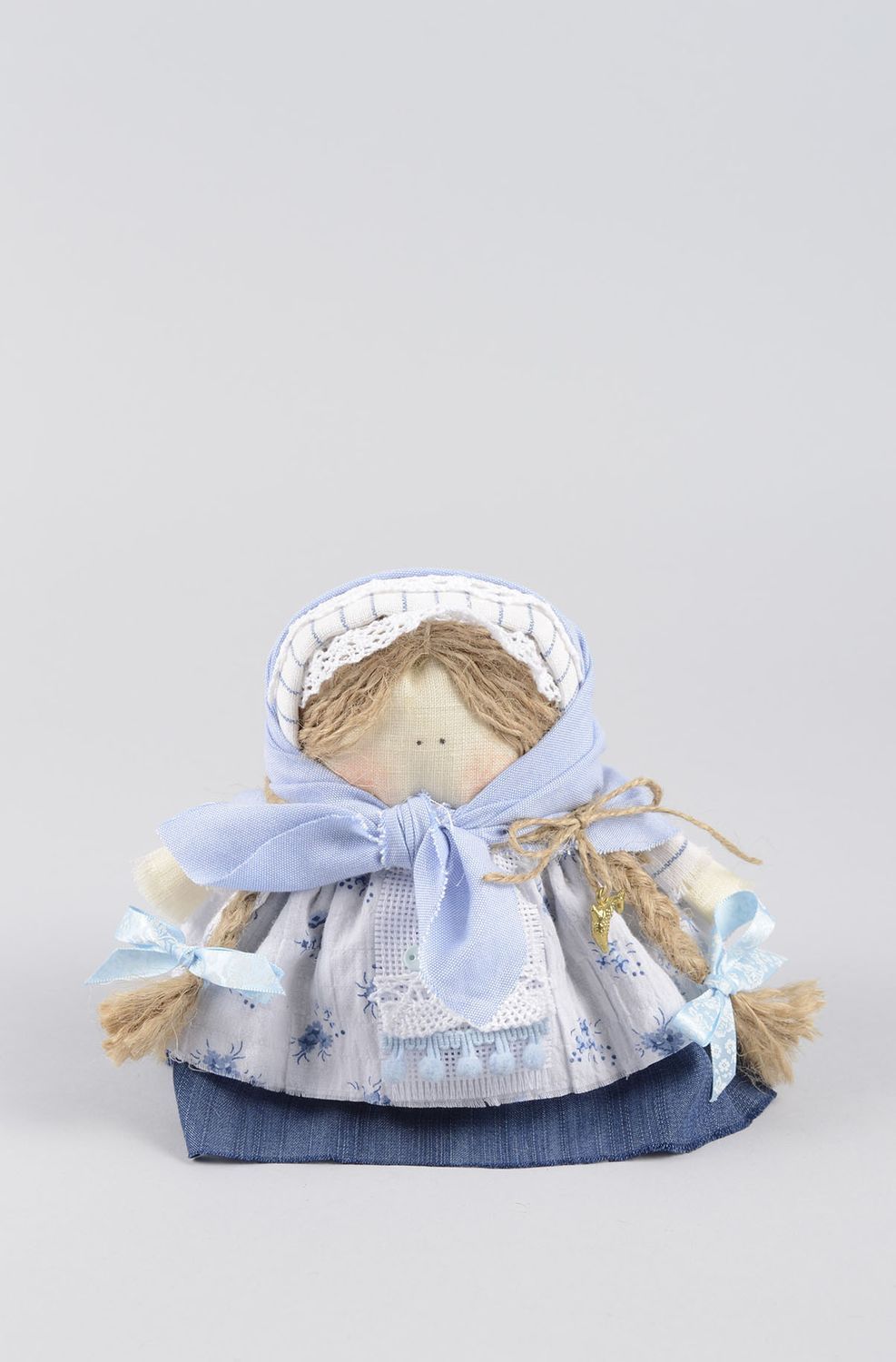 Muñeca de trapo hecha a mano de autor decoración de hogar regalo original foto 1