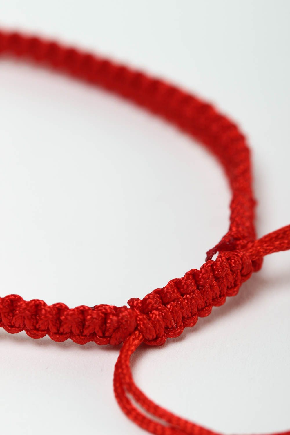 Handmade Armband exklusiver Schmuck Geschenk für Frauen rotes Armband grell foto 4