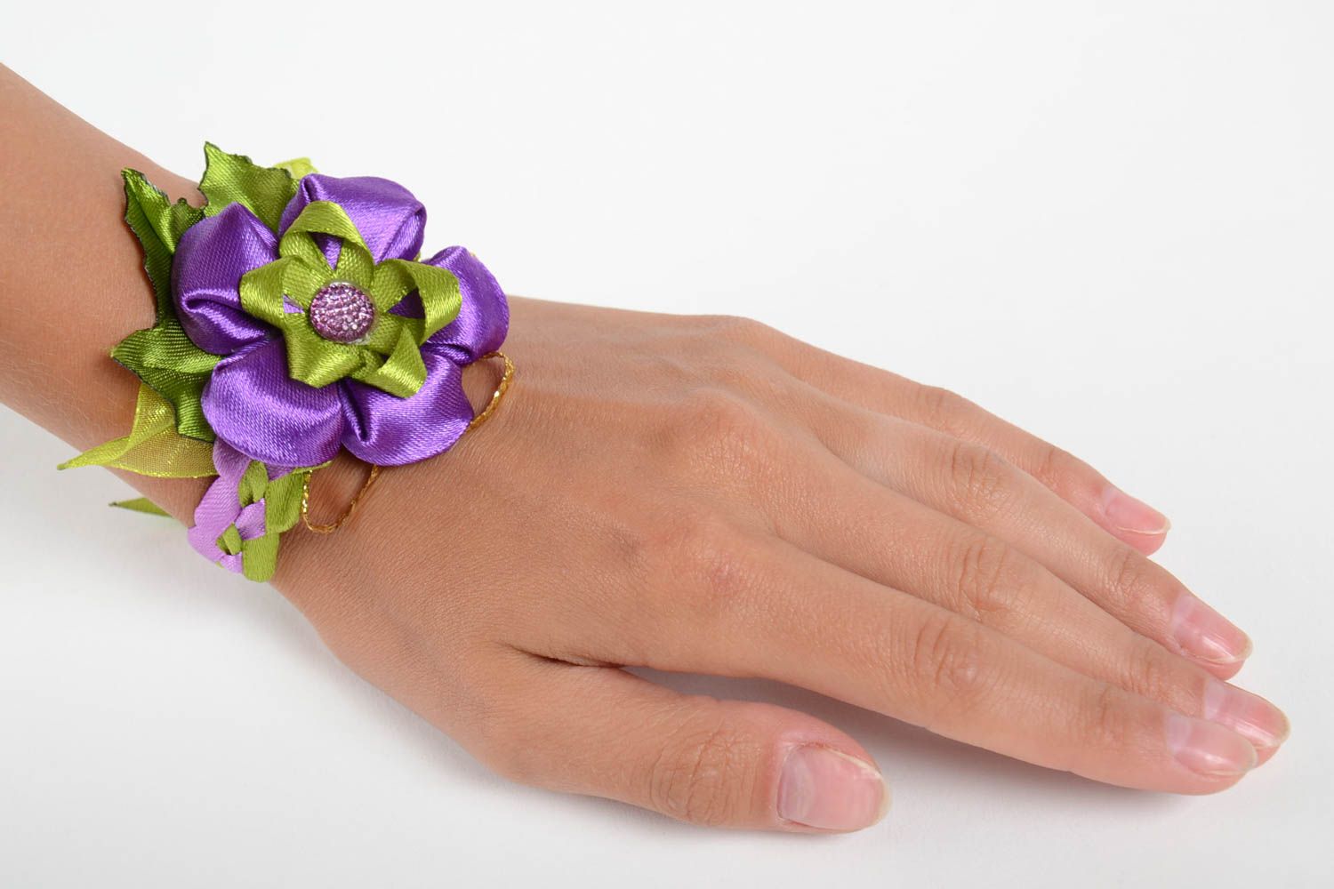 Brautjungfer Armband handmade Trauzeugin Blumenarmband Geschenk für Brautjungfer foto 2