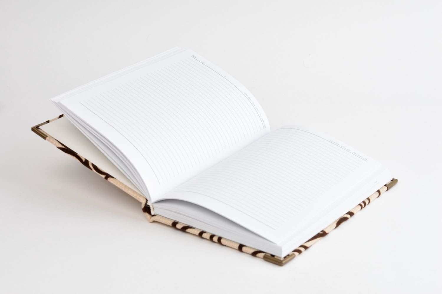 Handmade beige notebook beautiful designer notebook beige diary for girls photo 3