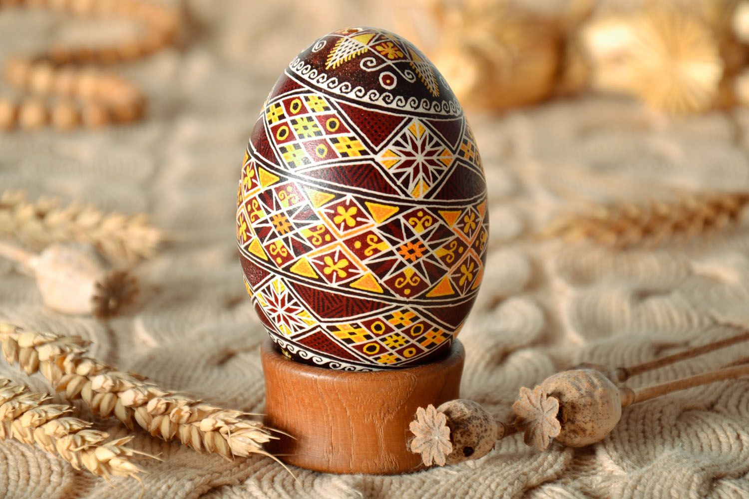 Wax painted egg photo 1
