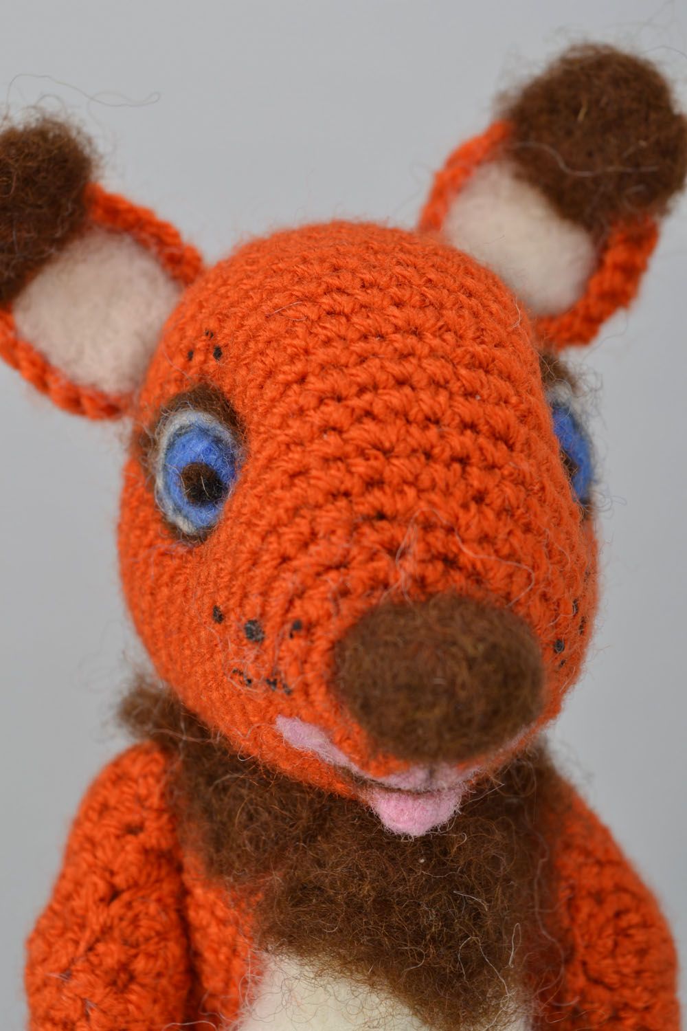 Brinquedo de lã feito à mão Esquilo  foto 4