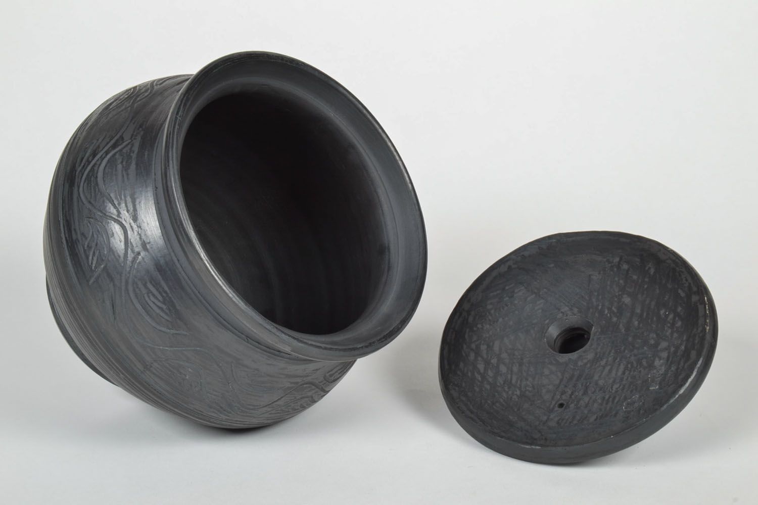 Pentola in ceramica fatta a mano vaso in argilla stoviglie decorative in argilla foto 4