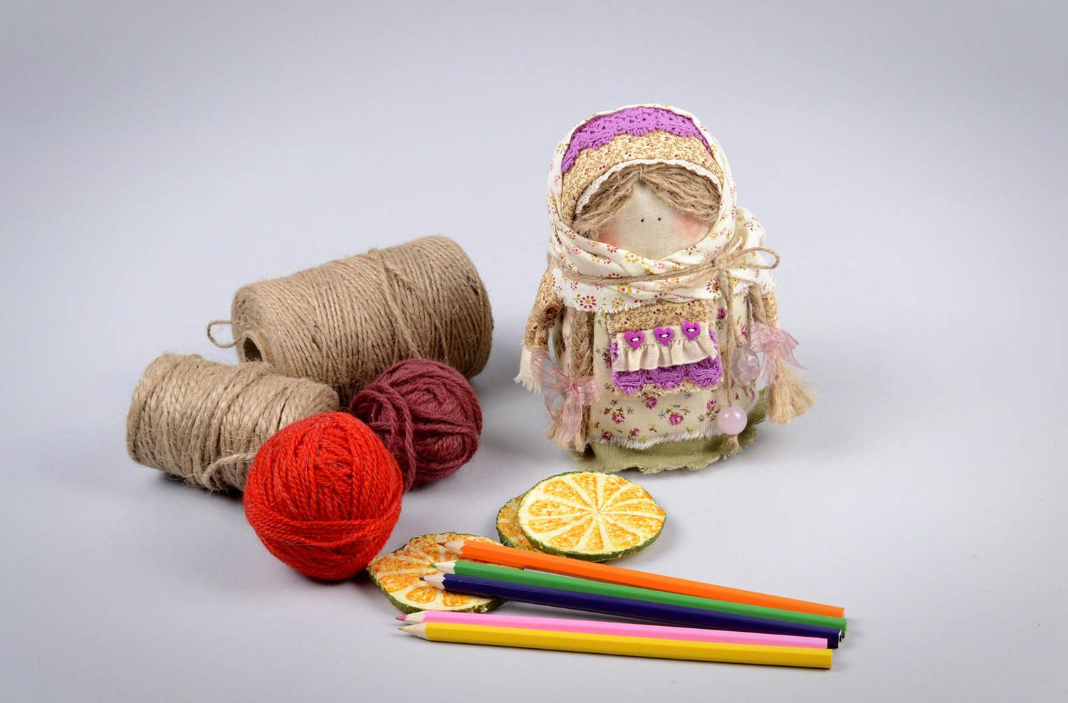 Handmade Öko Puppe Kinder Spielzeug Puppe aus Stoff Amulett Deko für Zimmer
 foto 5