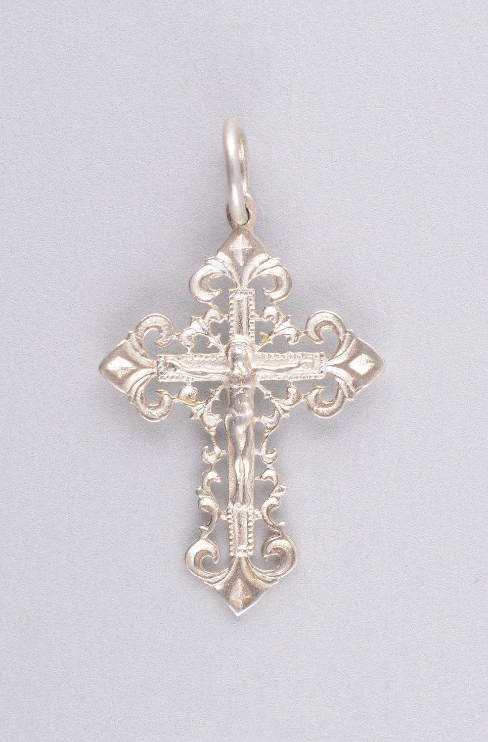 Handmade cross necklace bronze cross pendant necklace designer accessories photo 4