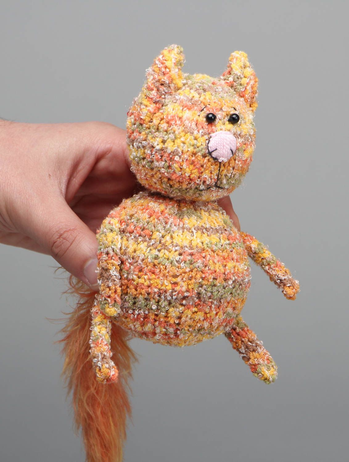 Crochet toy cat for children photo 4
