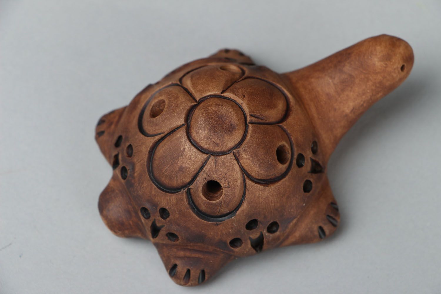 Ceramic whistle Turtle photo 2