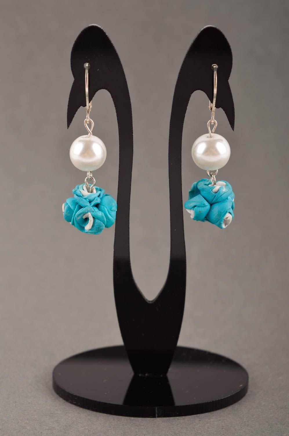 Handmade earrings unusual earrings designer accessory gift ideas clay earrings photo 1