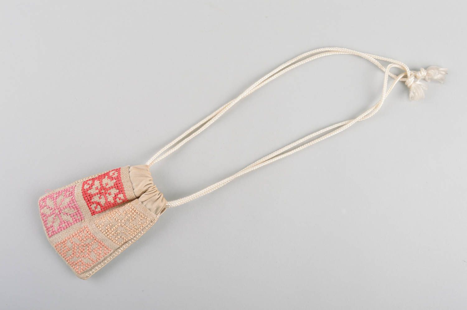 Unusual handmade fabric pouch textile purse for women handmade accessories photo 3