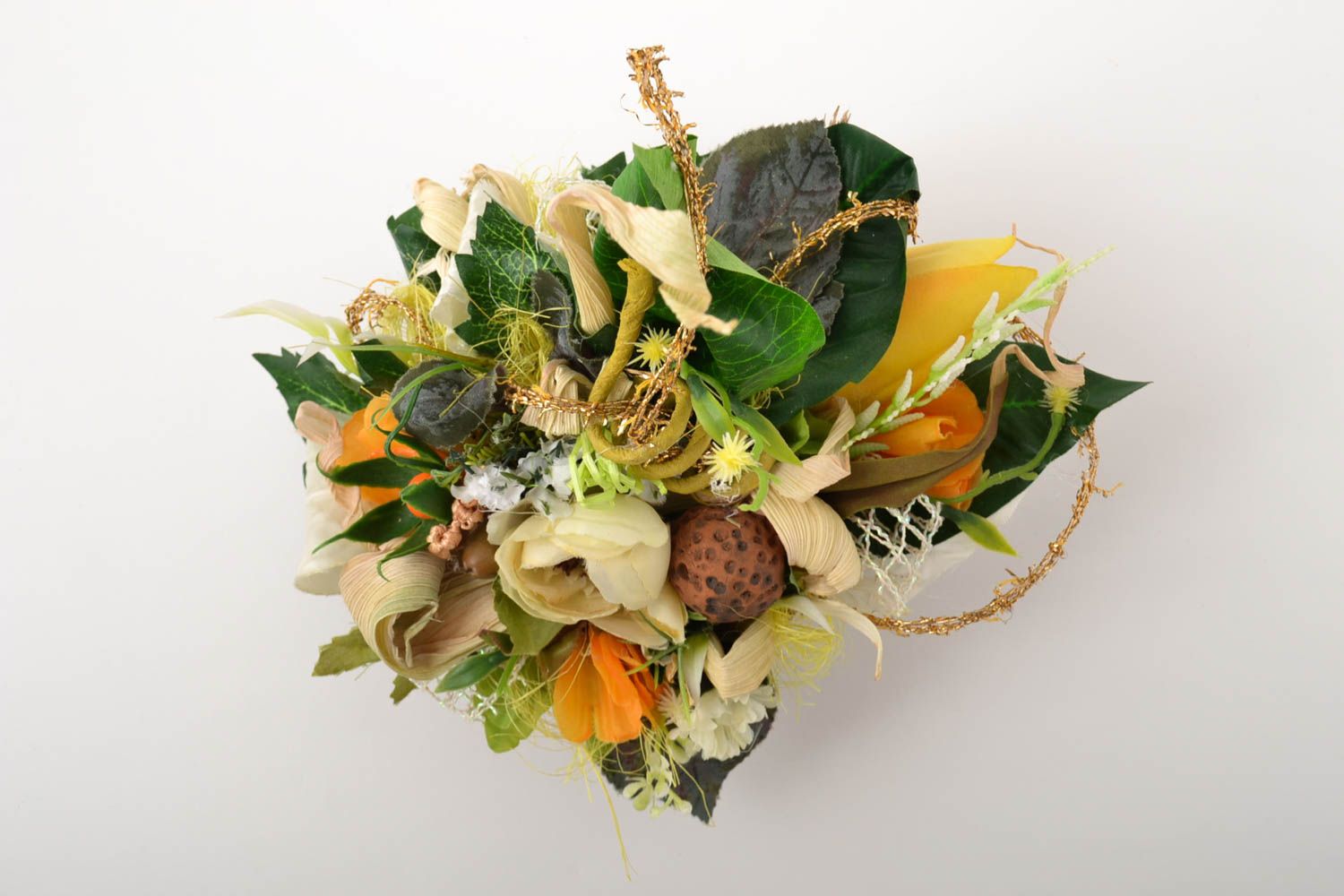 Deko Elemente handgemacht künstliche Blumen modisch Tischdekoration Ideen foto 2