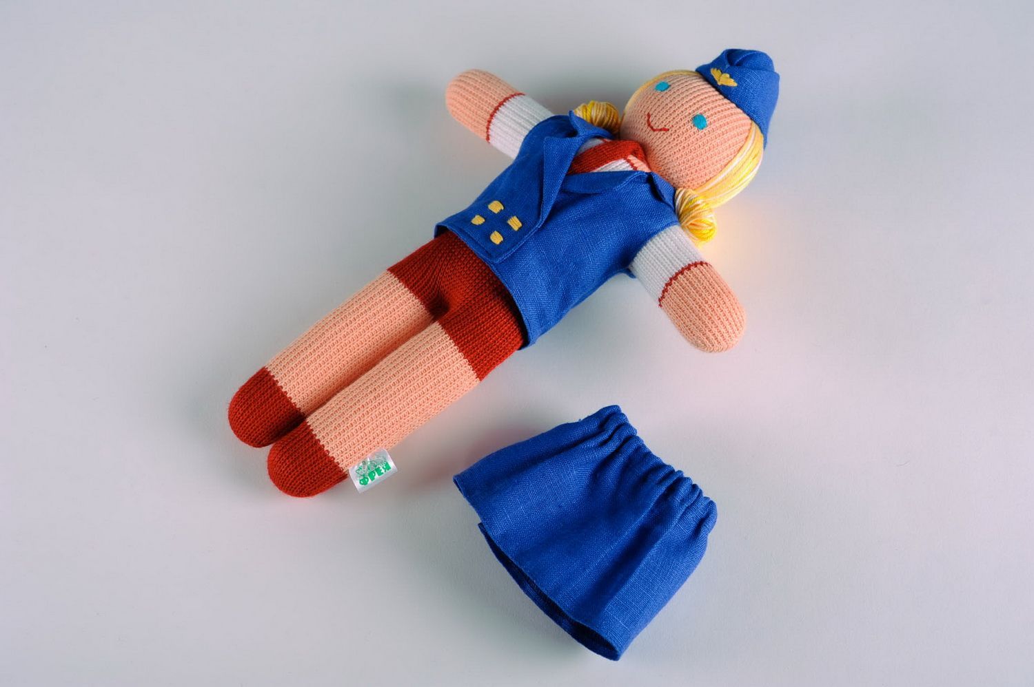 Puppe aus Stoff Flugbegleiterin foto 5