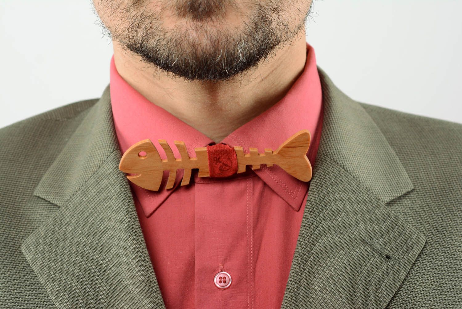 Wooden bow tie Mr. Fish photo 1