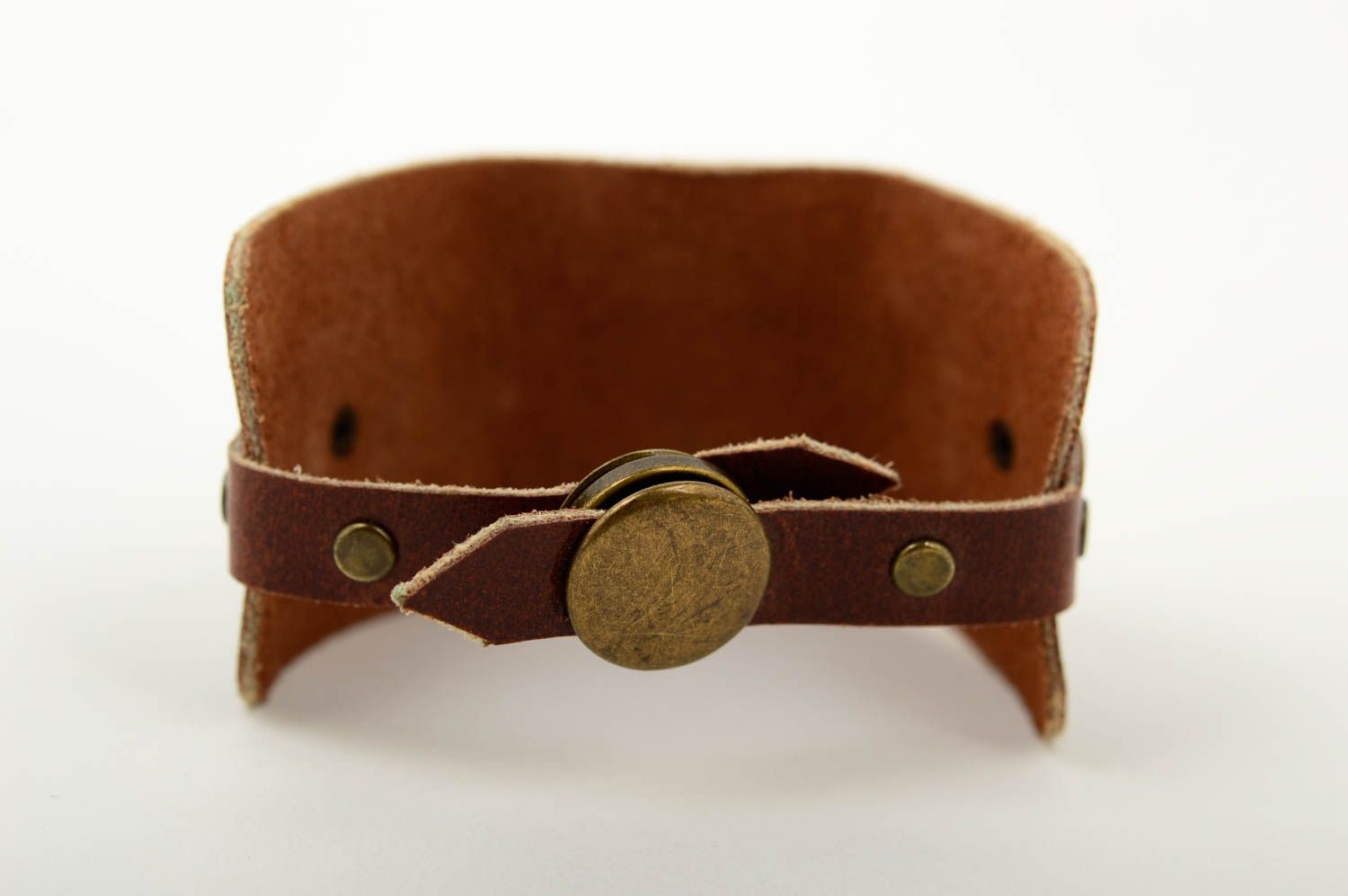 Handmade leather bracelet designer accessories steampunk bracelets for women photo 6