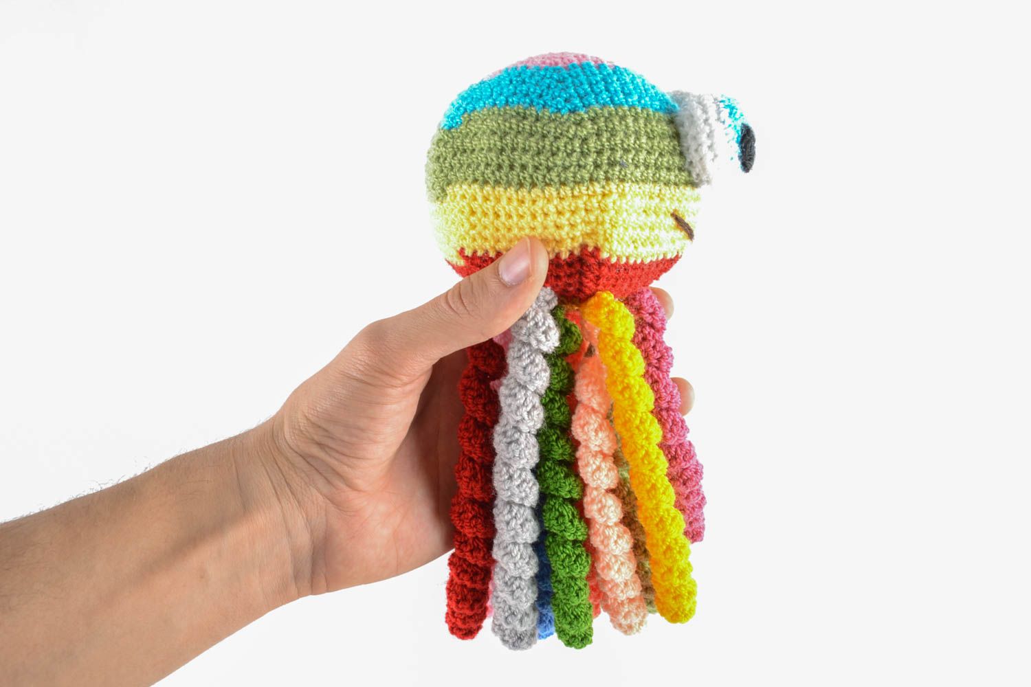 Peluche tricotée en forme de pieuvre faite main photo 4