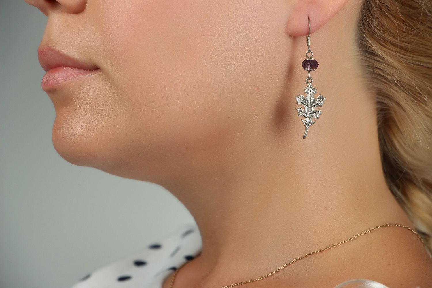 Metal earrings photo 4