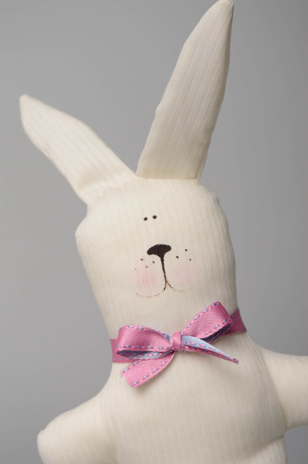 Handmade soft toy hare photo 3
