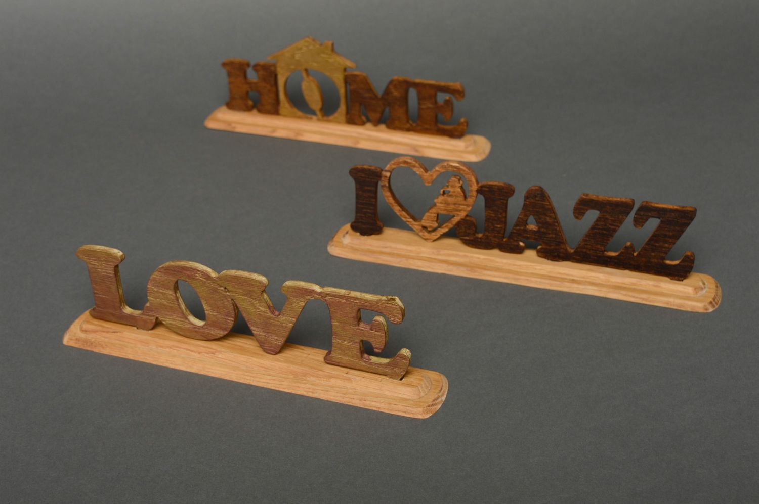 Wooden word for wedding love photo 5