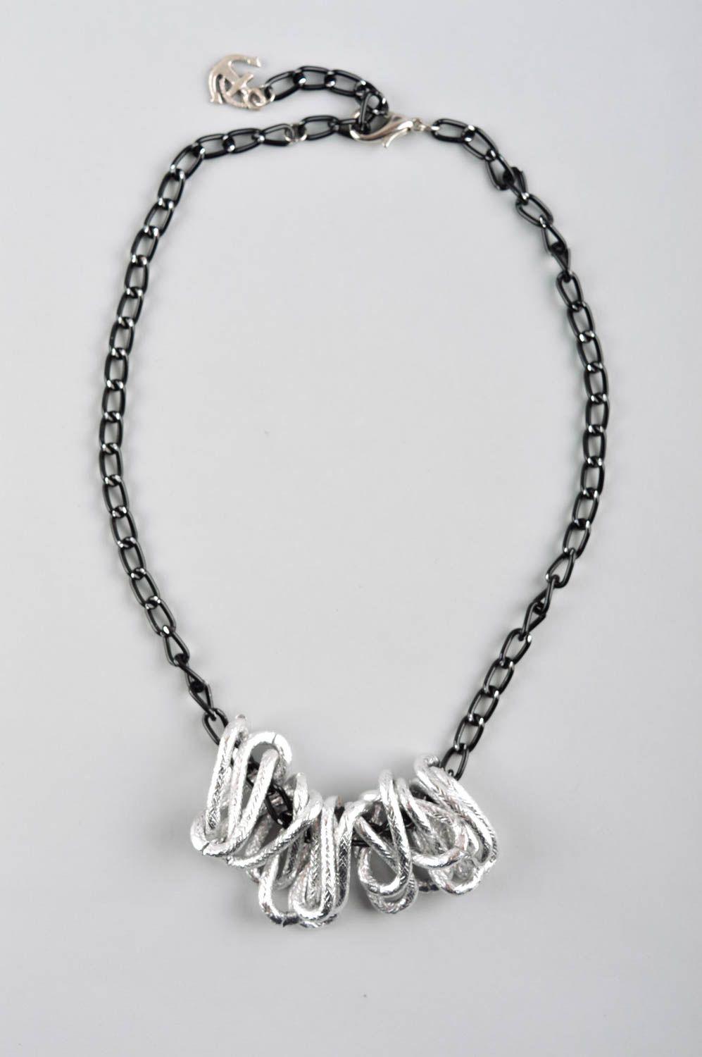 Metall Anhänger Schmuck handgemacht Halskette mit Anhänger Halskette für Frauen foto 2