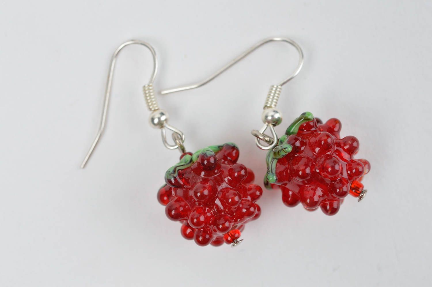 Handmade glass earrings designer accessories for women stylish earrings photo 2