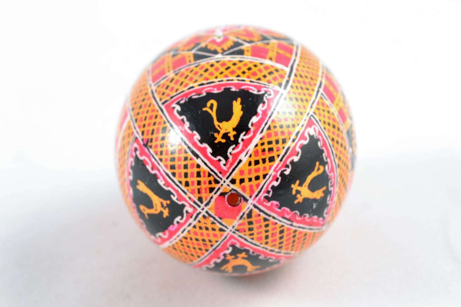 Painted egg with generous patterns photo 3