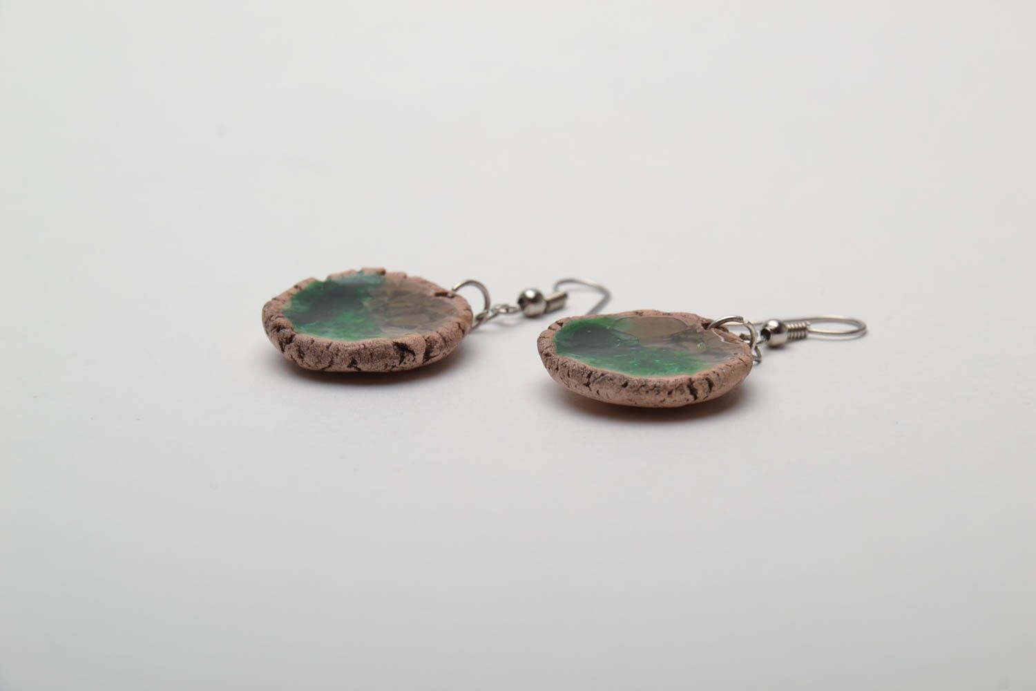Ceramic earrings with fusing insert photo 3