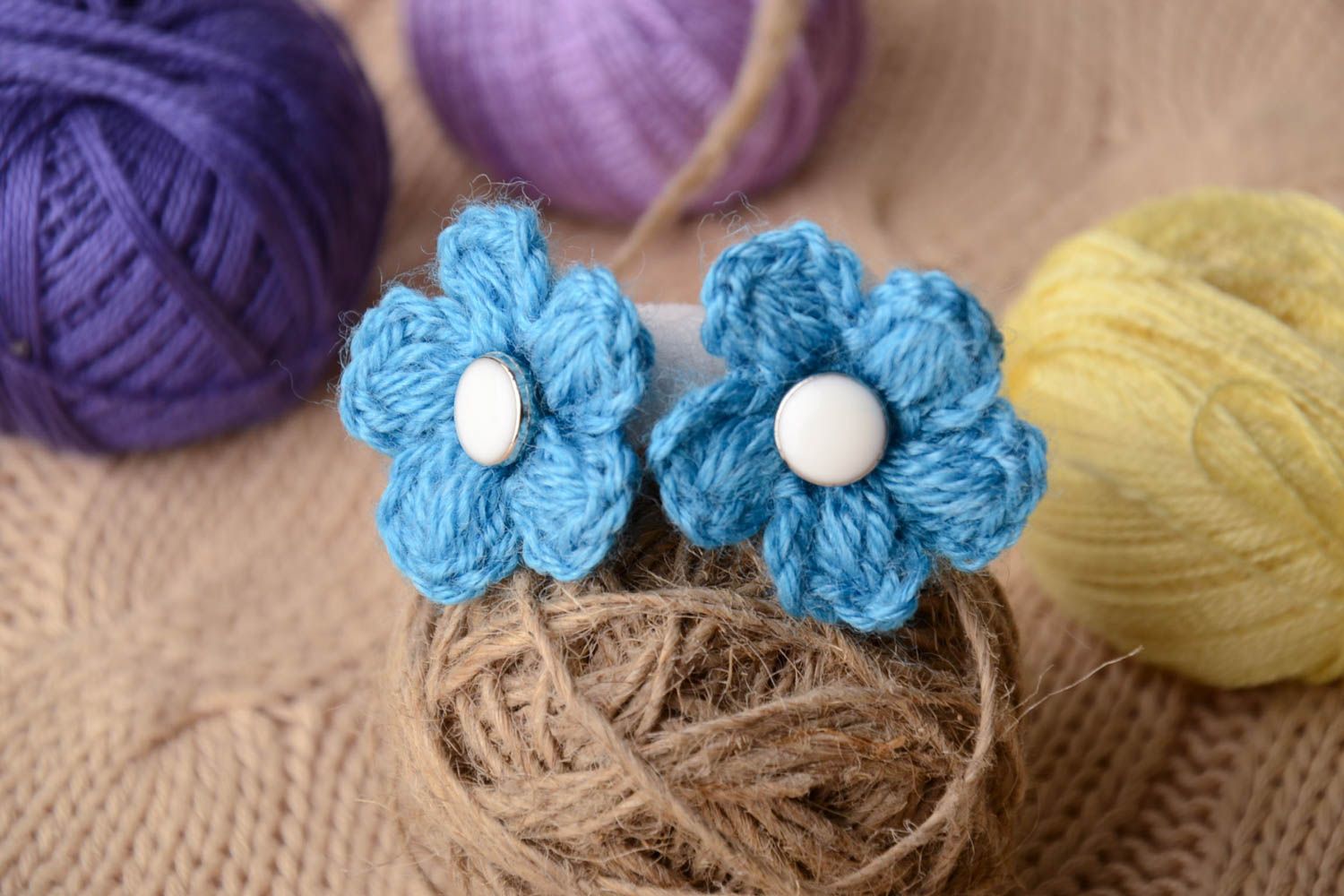 Small crochet scrunchies 2 items photo 1