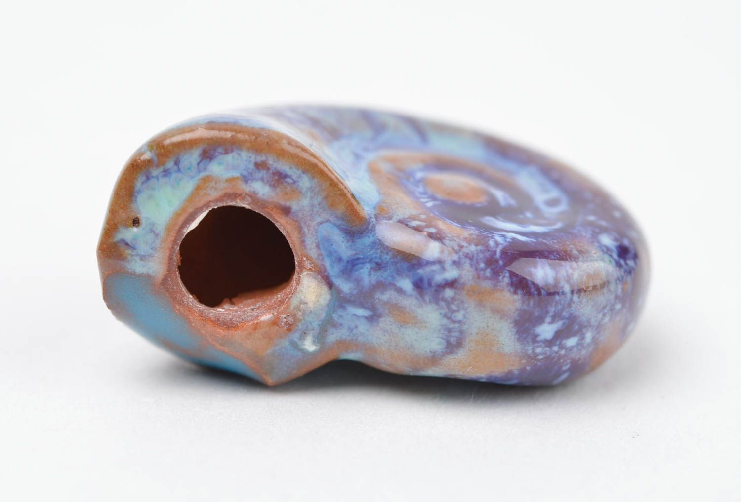 Кулон ручной работы глиняный аромакулон украшение на шею Морская ракушка фото 2