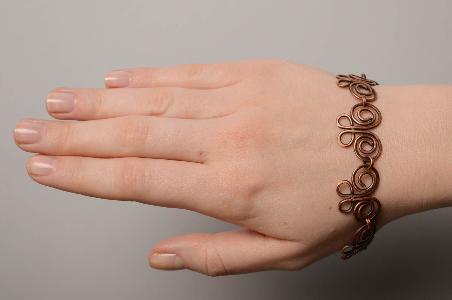 Wire wrap copper bracelet Butterfly photo 3