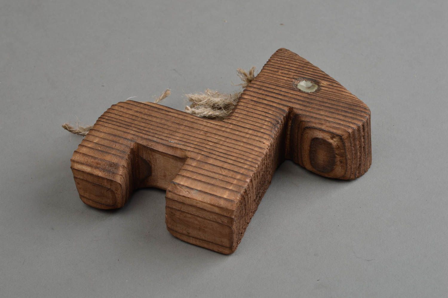 Figura de madera de pino artesanal pequeña diseño de interior regalo original foto 4