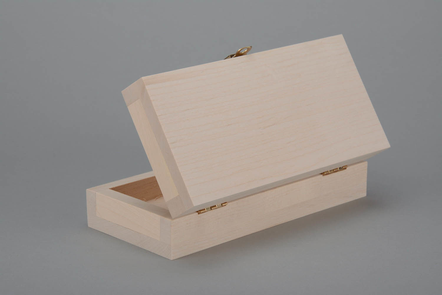Handmade Roh-Holzschatulle für Verzierung foto 3