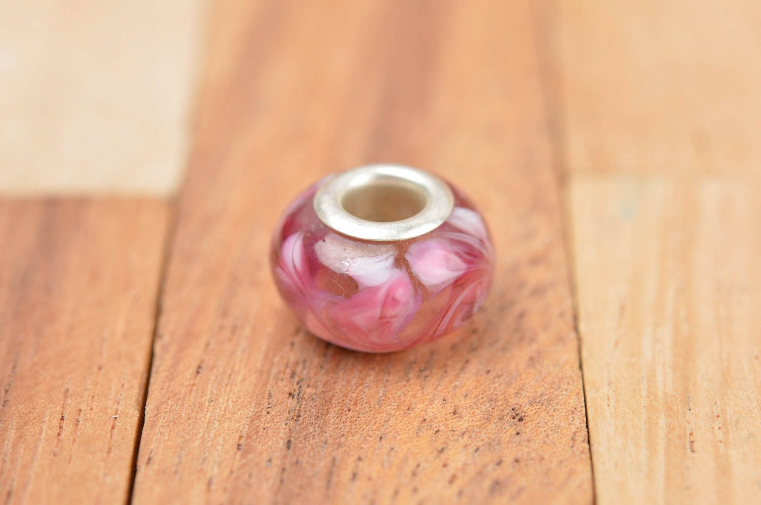 Beautiful handmade glass bead unusual jewelry findings DIY accessories photo 2