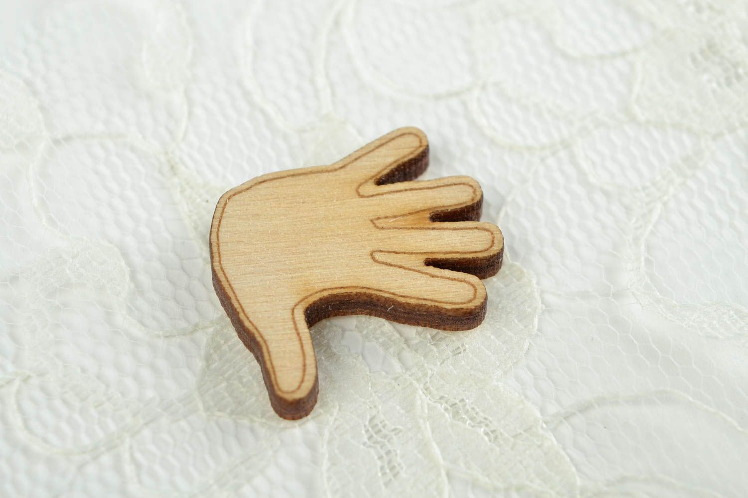 Handgemachte Holz Figur Holzrohling zum Bemalen Miniatur Figur kleine Hand foto 2