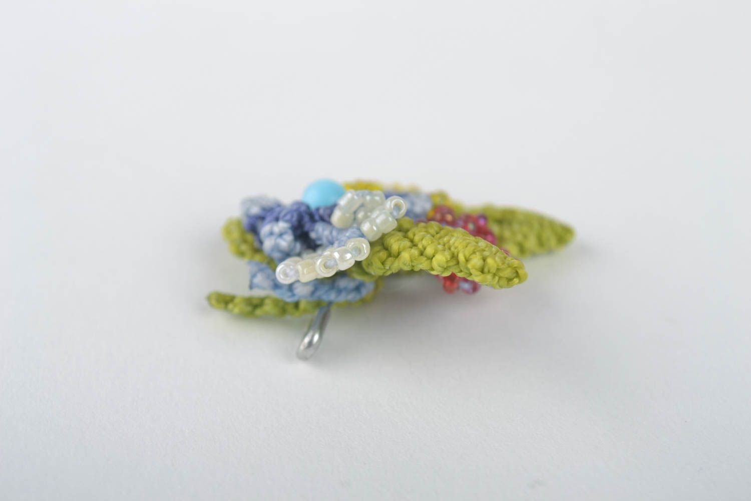 Beautiful handmade flower brooch jewelry brooch pin woven brooch gifts for her photo 4