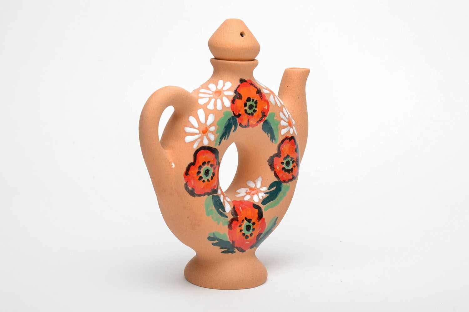 Decorative clay teapot photo 3
