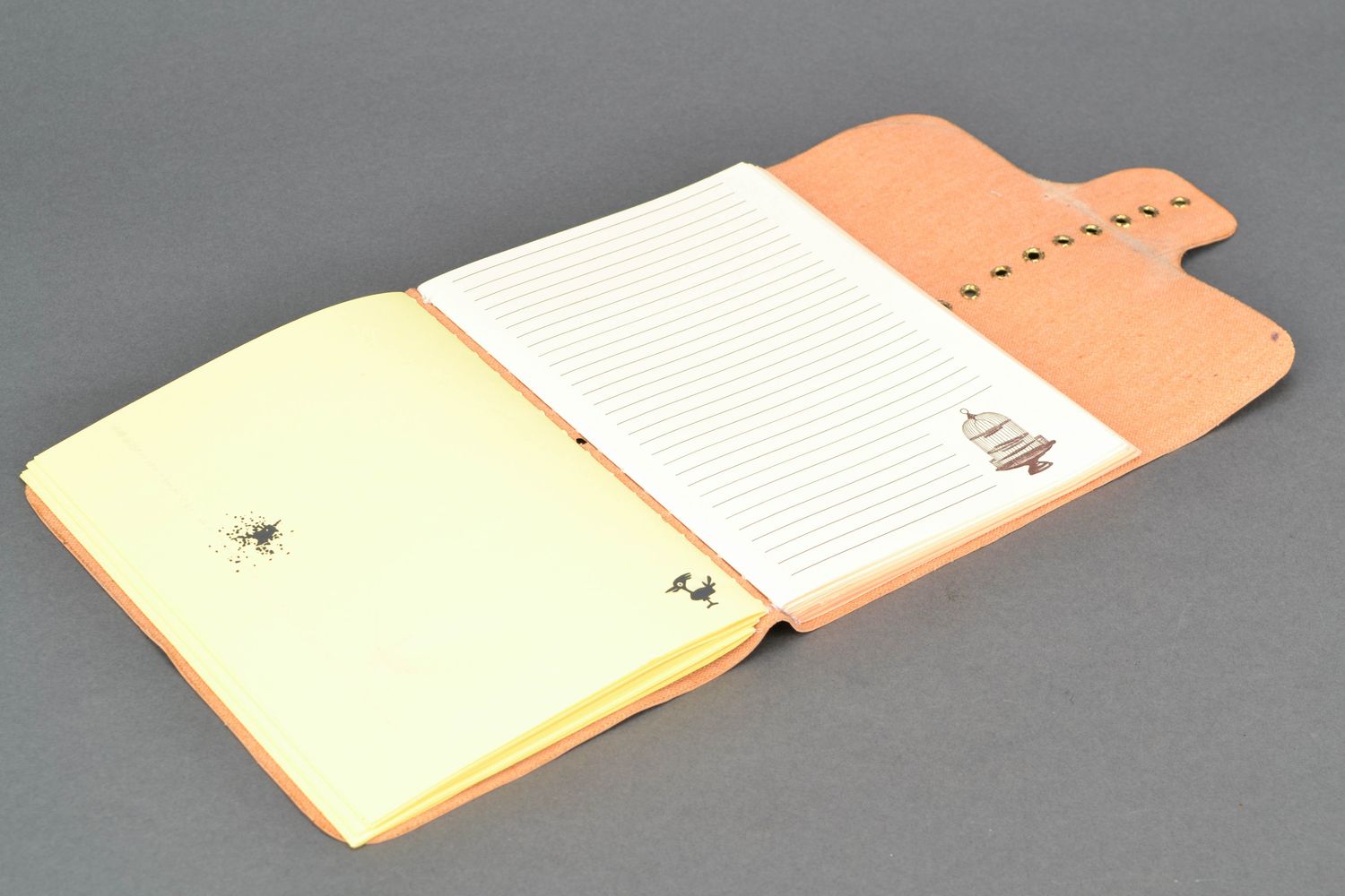 Interesting notebook with artificial leather cover photo 4