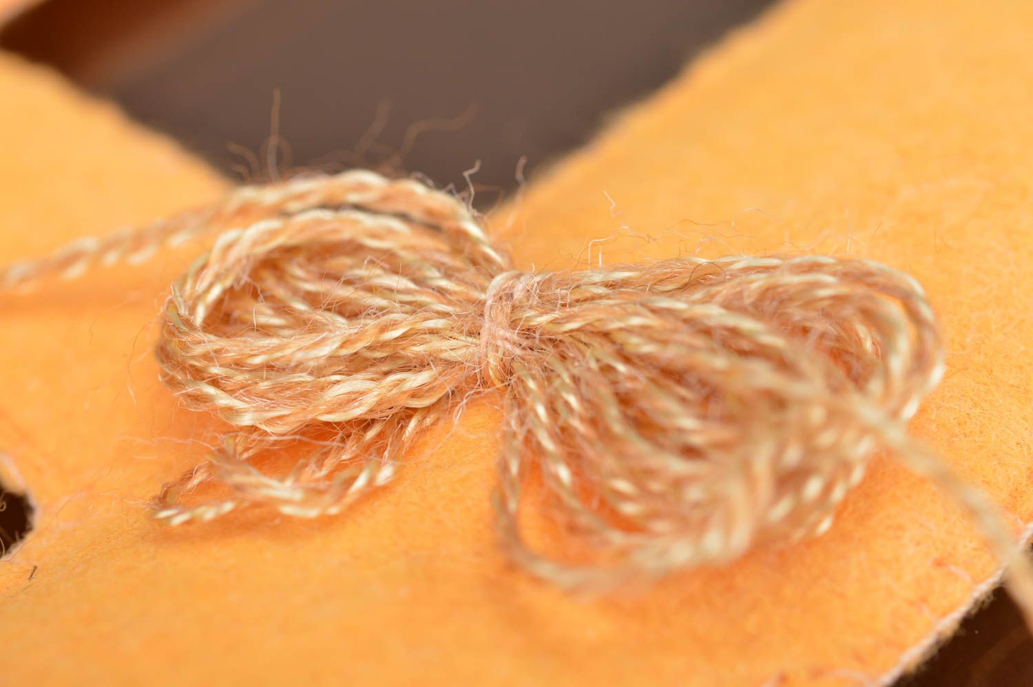Kuschel Buchstabe aus Filz weich orange Dekor für Kinderzimmer handgemacht H foto 4