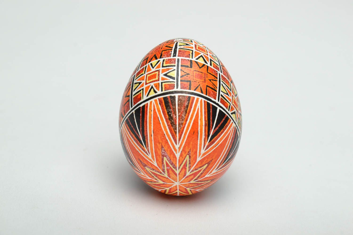 Handmade Easter egg with traditional symbolics photo 2