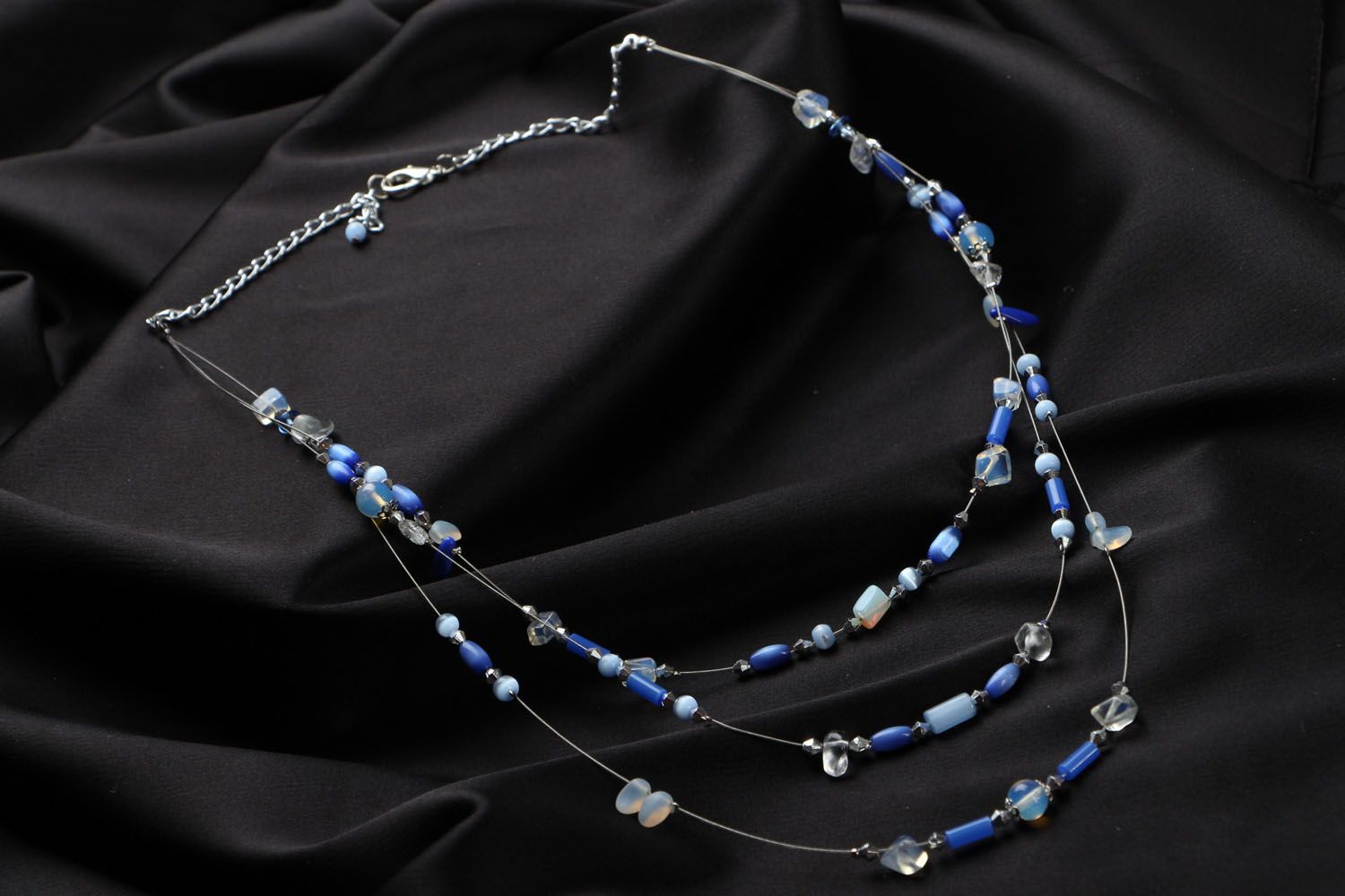 Natural stone necklace photo 2