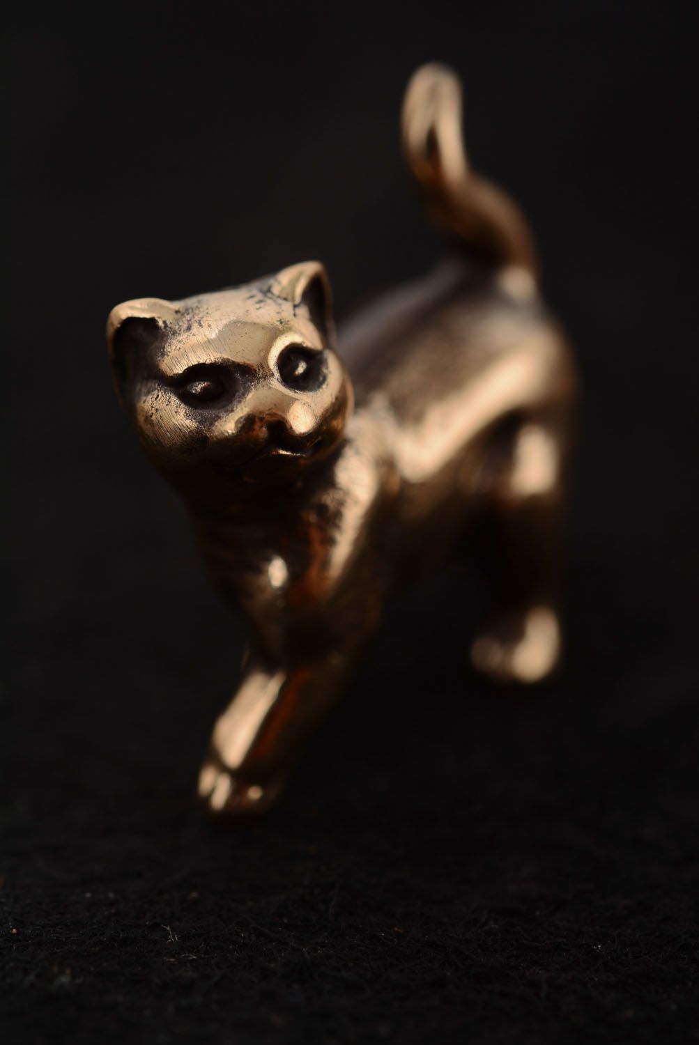 Figurine en bronze faite main Joli chat photo 2
