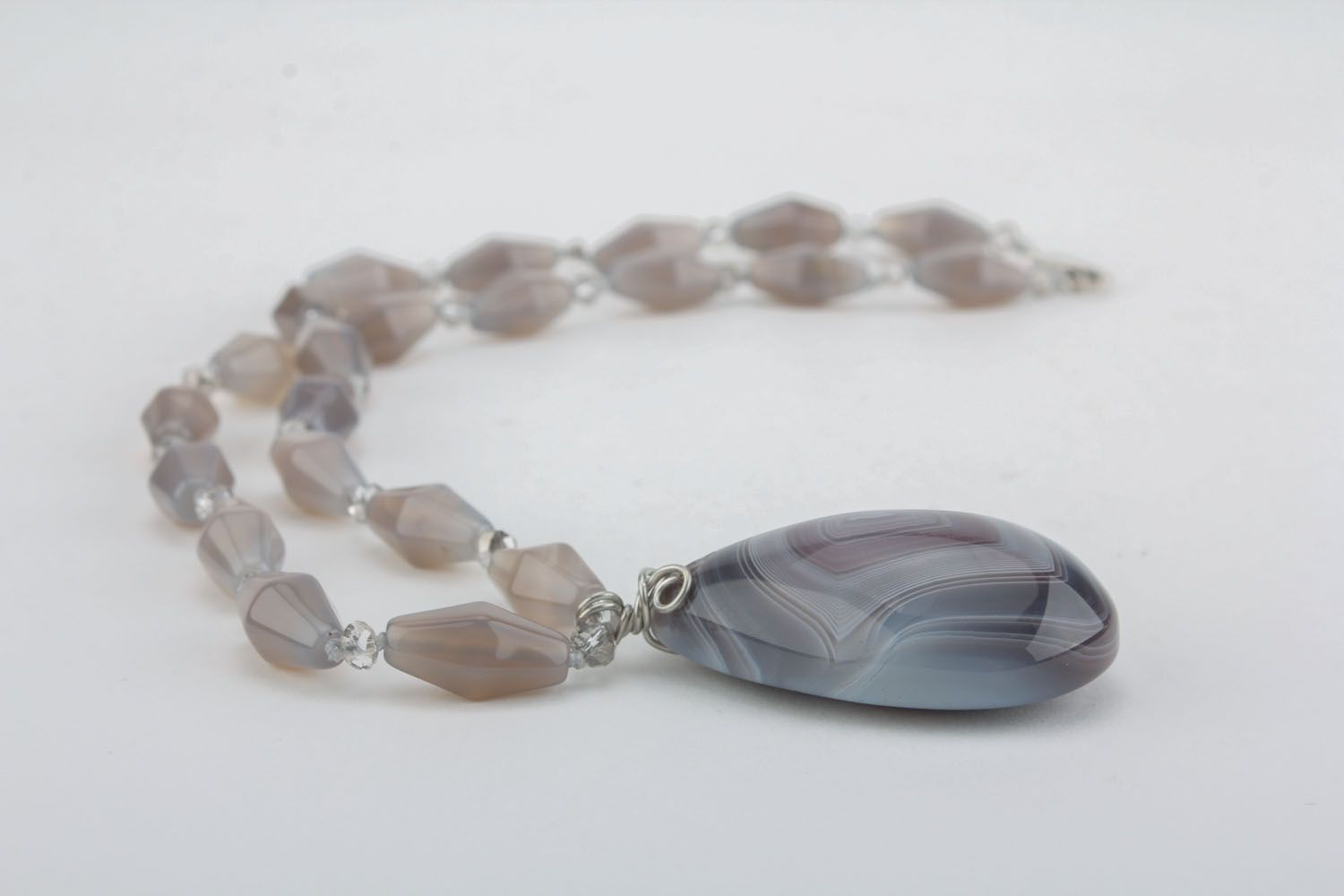 Agate necklace photo 2